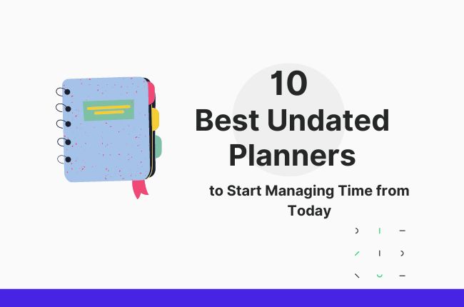 Best Undated Planners